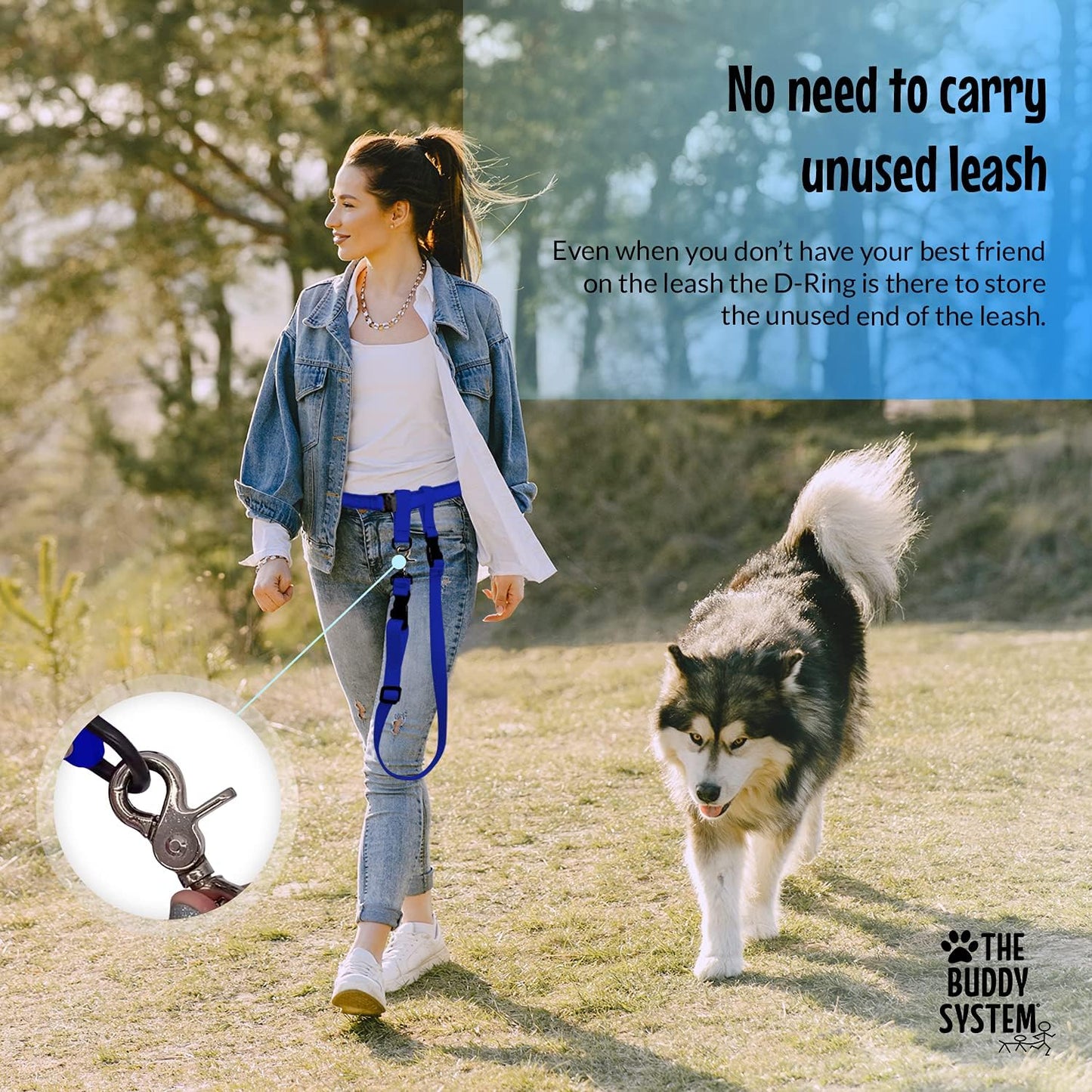 Adjustable Hands-Free Dog Leash with Waist Belt for Running & Training