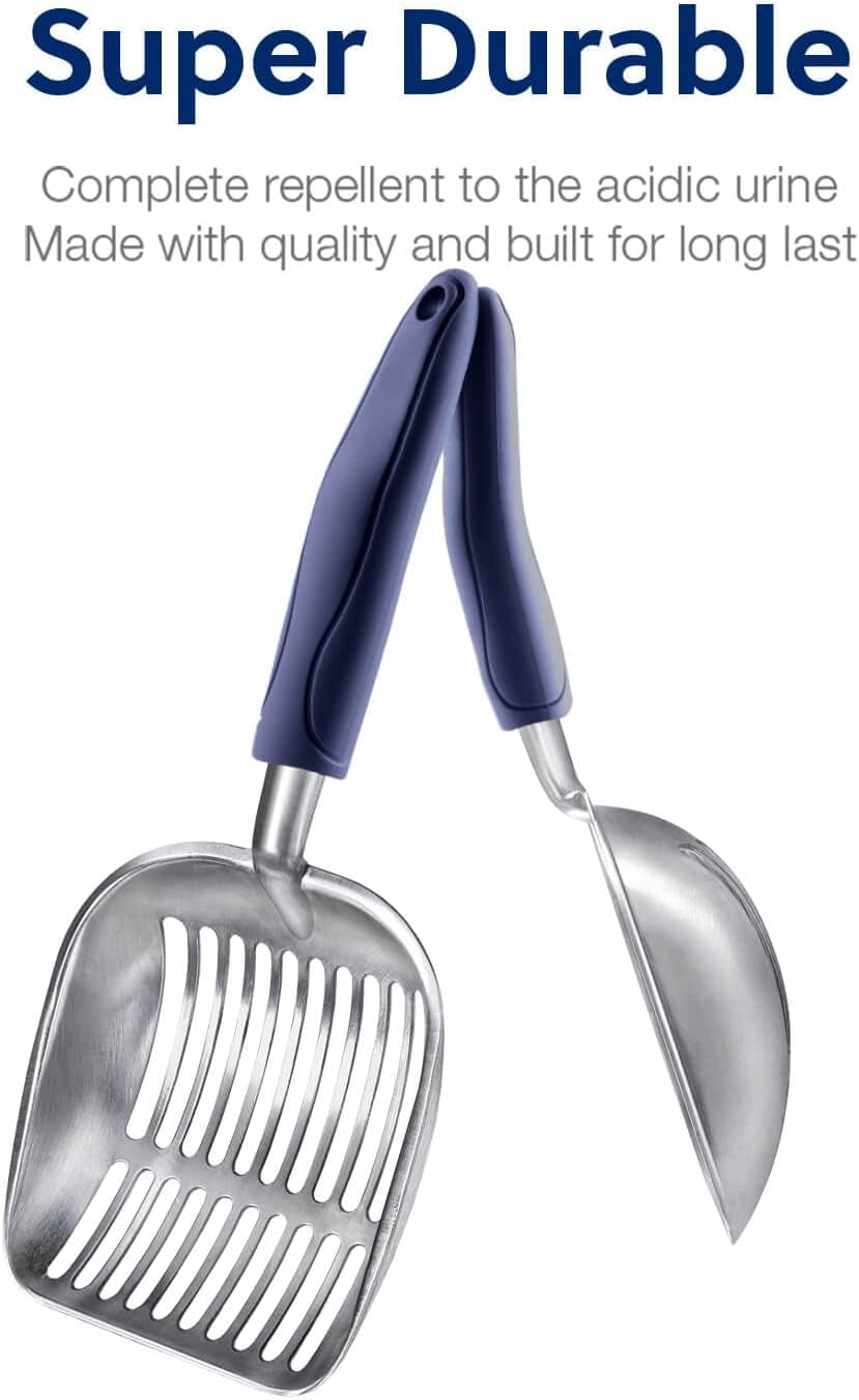 Heavy-Duty Aluminum Alloy Cat Litter Scoop – Deep Shovel Sifter