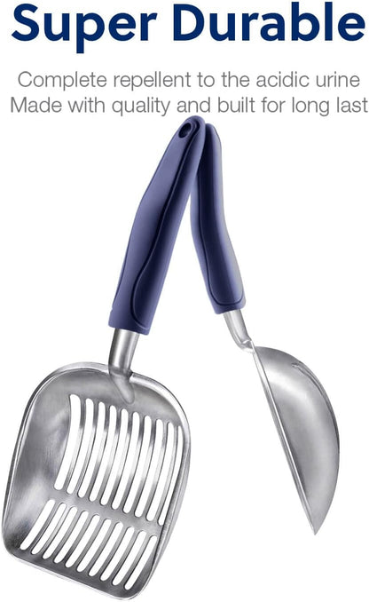 Heavy-Duty Aluminum Alloy Cat Litter Scoop – Deep Shovel Sifter