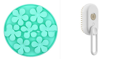 3-in-1 Electric Steam Pet Grooming & Massage Brush for Cats and Dogs
