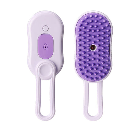 3-in-1 Electric Steam Pet Grooming & Massage Brush for Cats and Dogs