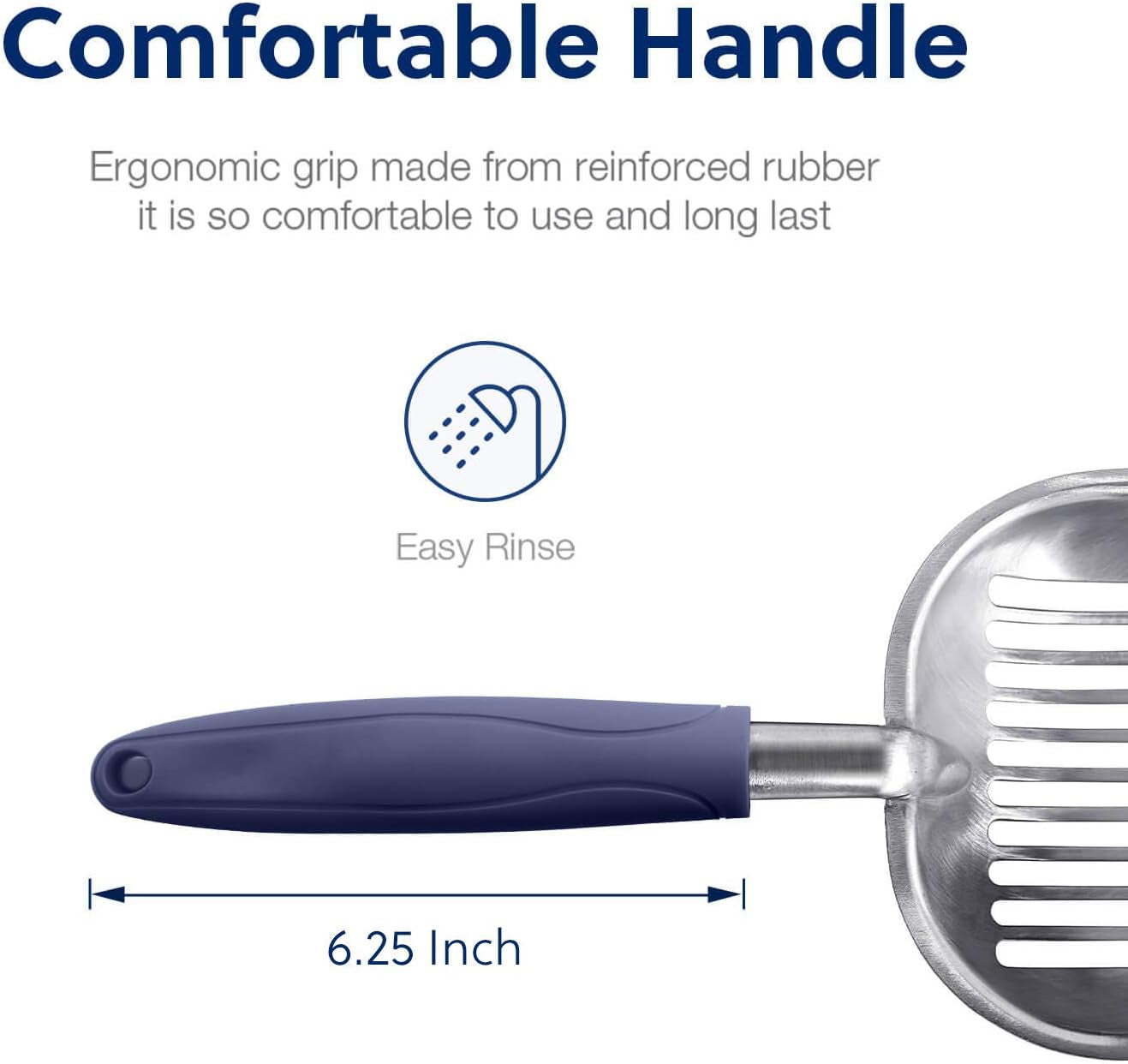 Heavy-Duty Aluminum Alloy Cat Litter Scoop – Deep Shovel Sifter