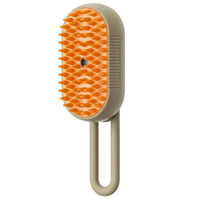 3-in-1 Electric Steam Pet Grooming & Massage Brush for Cats and Dogs