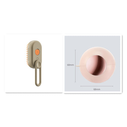 3-in-1 Electric Steam Pet Grooming & Massage Brush for Cats and Dogs