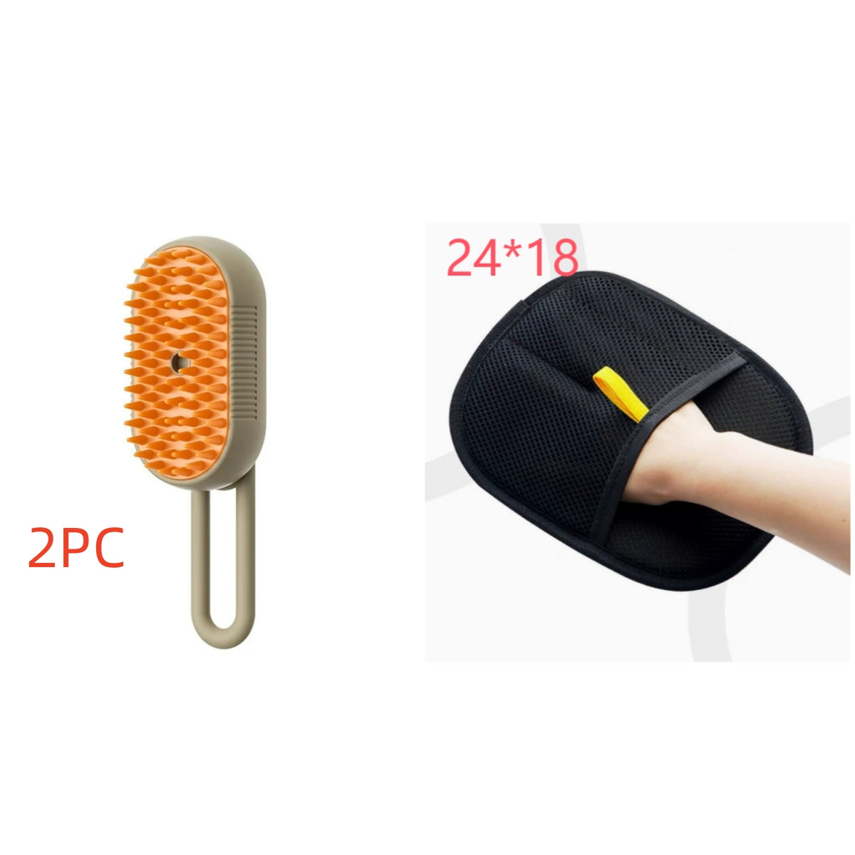 3-in-1 Electric Steam Pet Grooming & Massage Brush for Cats and Dogs