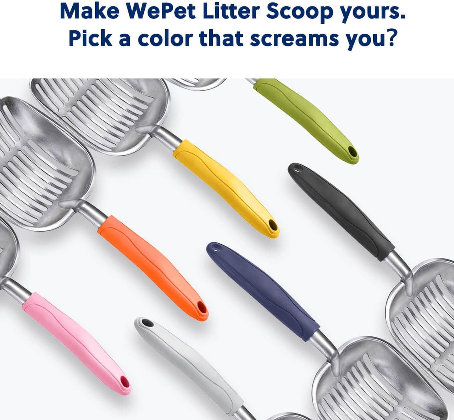 Heavy-Duty Aluminum Alloy Cat Litter Scoop – Deep Shovel Sifter