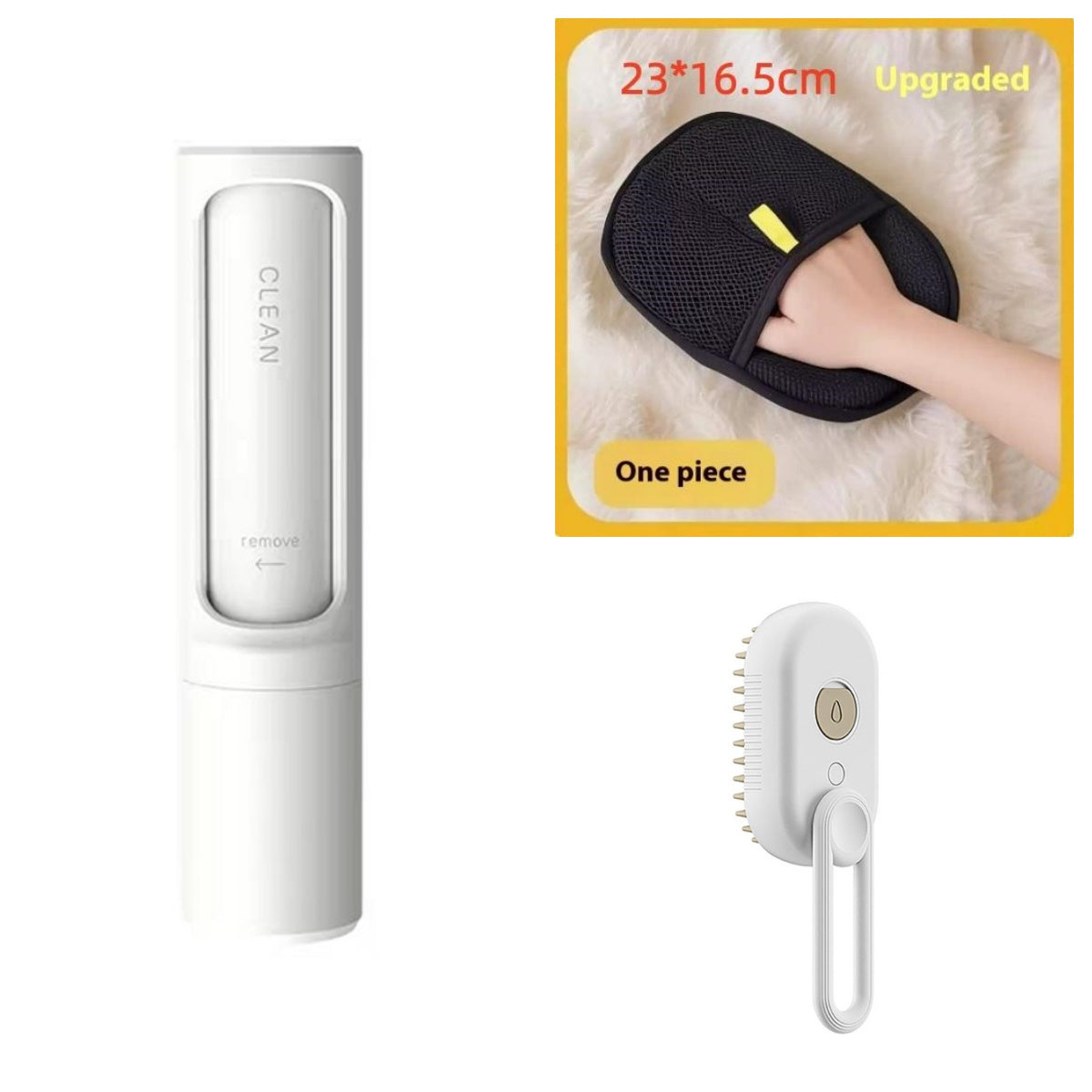 3-in-1 Electric Steam Pet Grooming & Massage Brush for Cats and Dogs